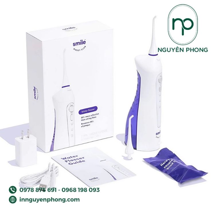 Mâu in hộp đựng máy tăm nước tối giản 